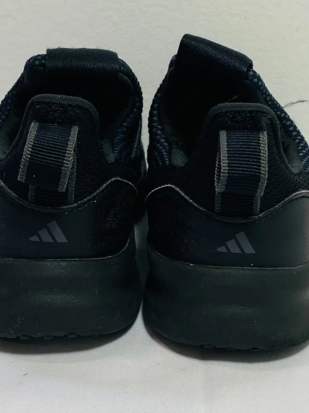 Kids Adidas Sz 13K Lite Racer Adapt 7.0 CloudFoam Slip-On Black Sneaker GUC
